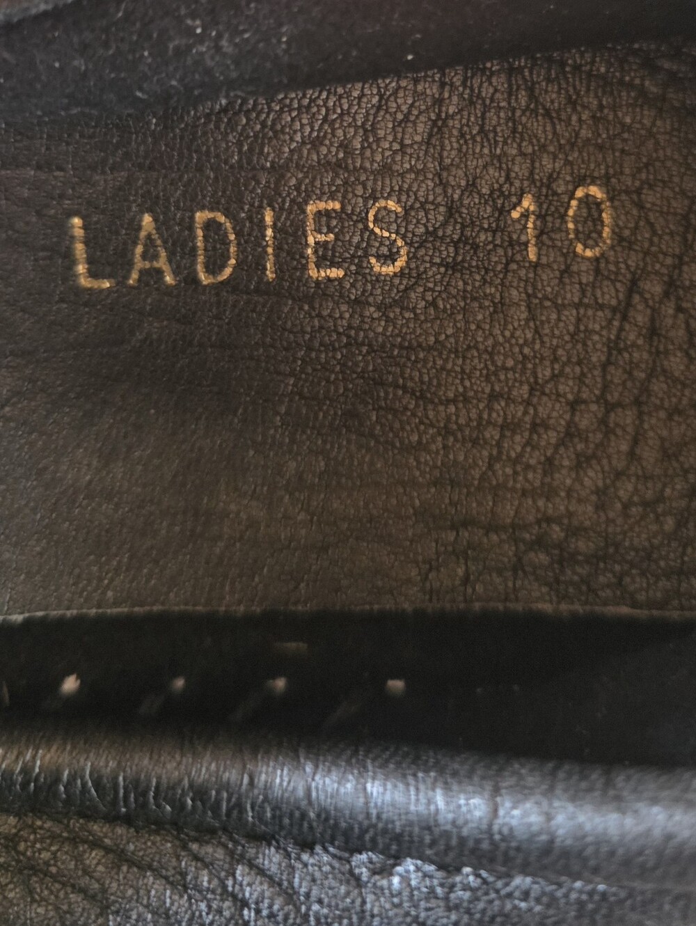 New Hides in Hand Black Deerskin Leather Ballerina Flats sz 10 Womans - Picture 4 of 4